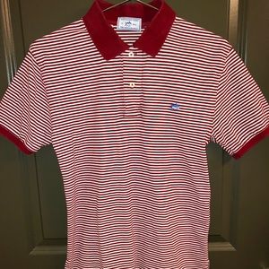 SouthernTide ‘Red and White Striped Skipjack Polo’